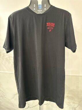 Kill Crew Black Short-Sleeve Tee with Red Chest Graphic